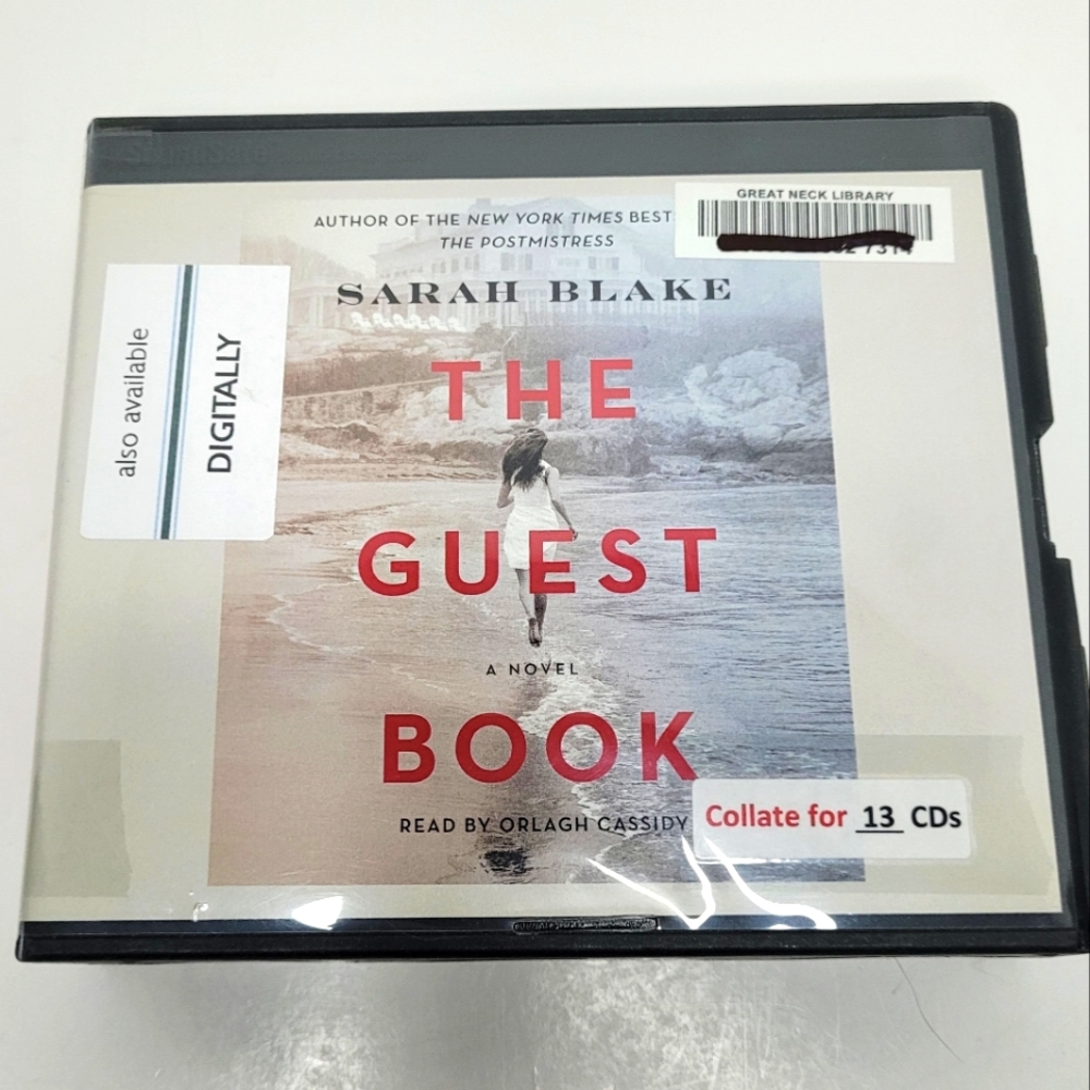 3 for $15 The Guest Book a novel by Sarah Blake Audiobook on CDs Ex-Library